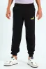 Boys 2 Colour Logo Track Pants - Black sold by Edgars