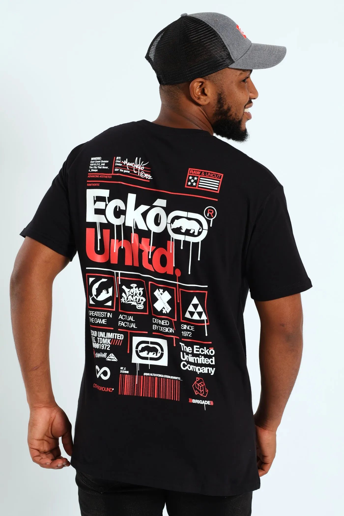 Rhino Globe Tee - Black/Red sold by Edgars product image thumbnail 2