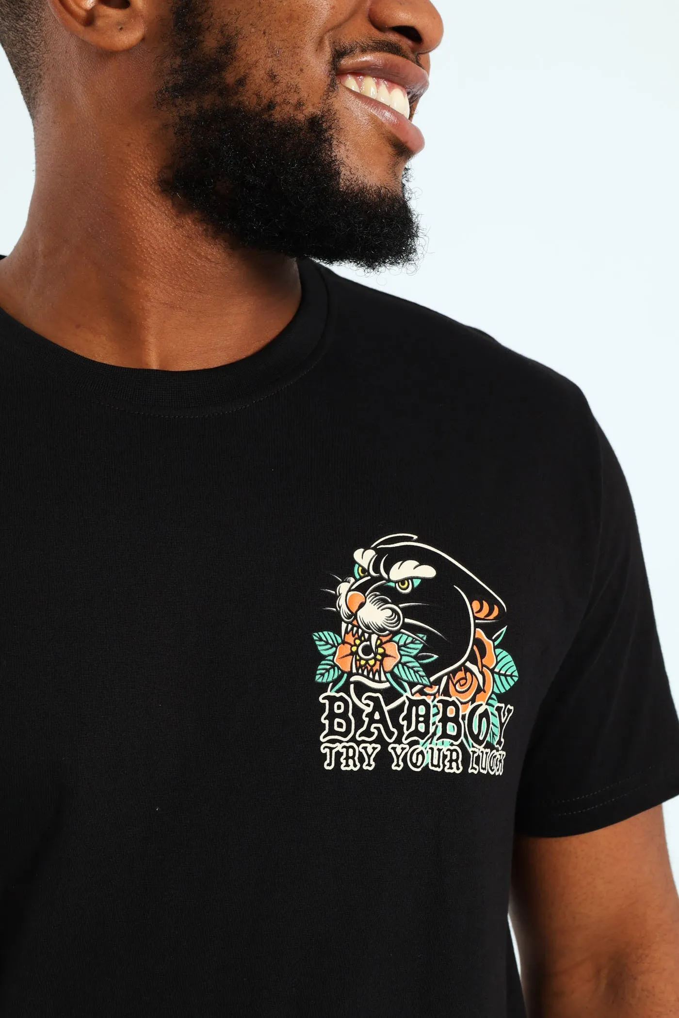 Panther Try Your Luck Tee - Black sold by Edgars product image thumbnail 4