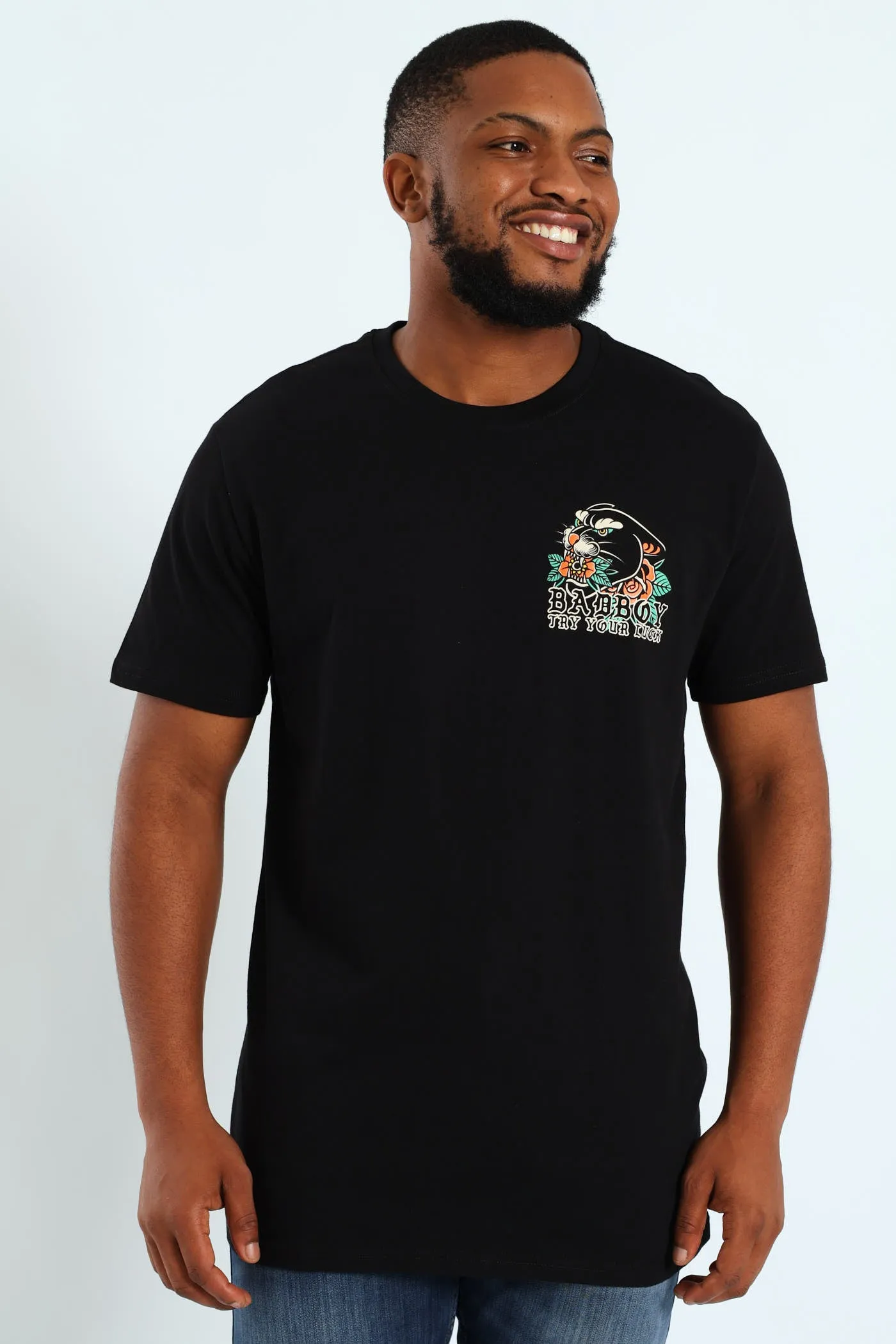 Panther Try Your Luck Tee - Black sold by Edgars