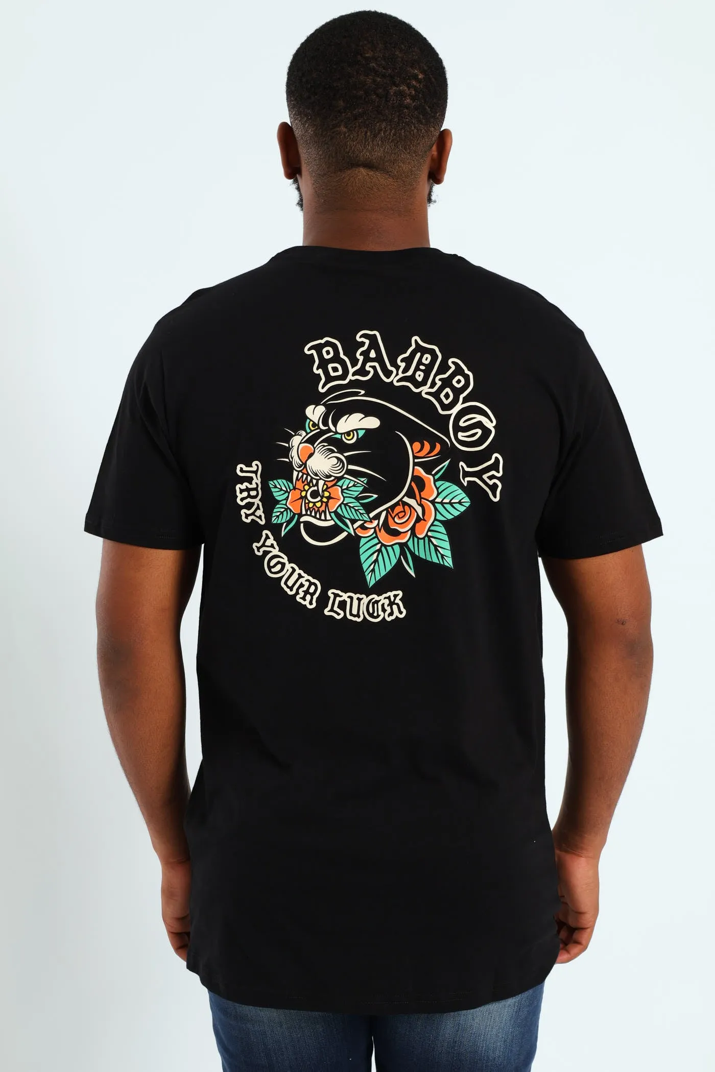 Panther Try Your Luck Tee - Black sold by Edgars product image thumbnail 2