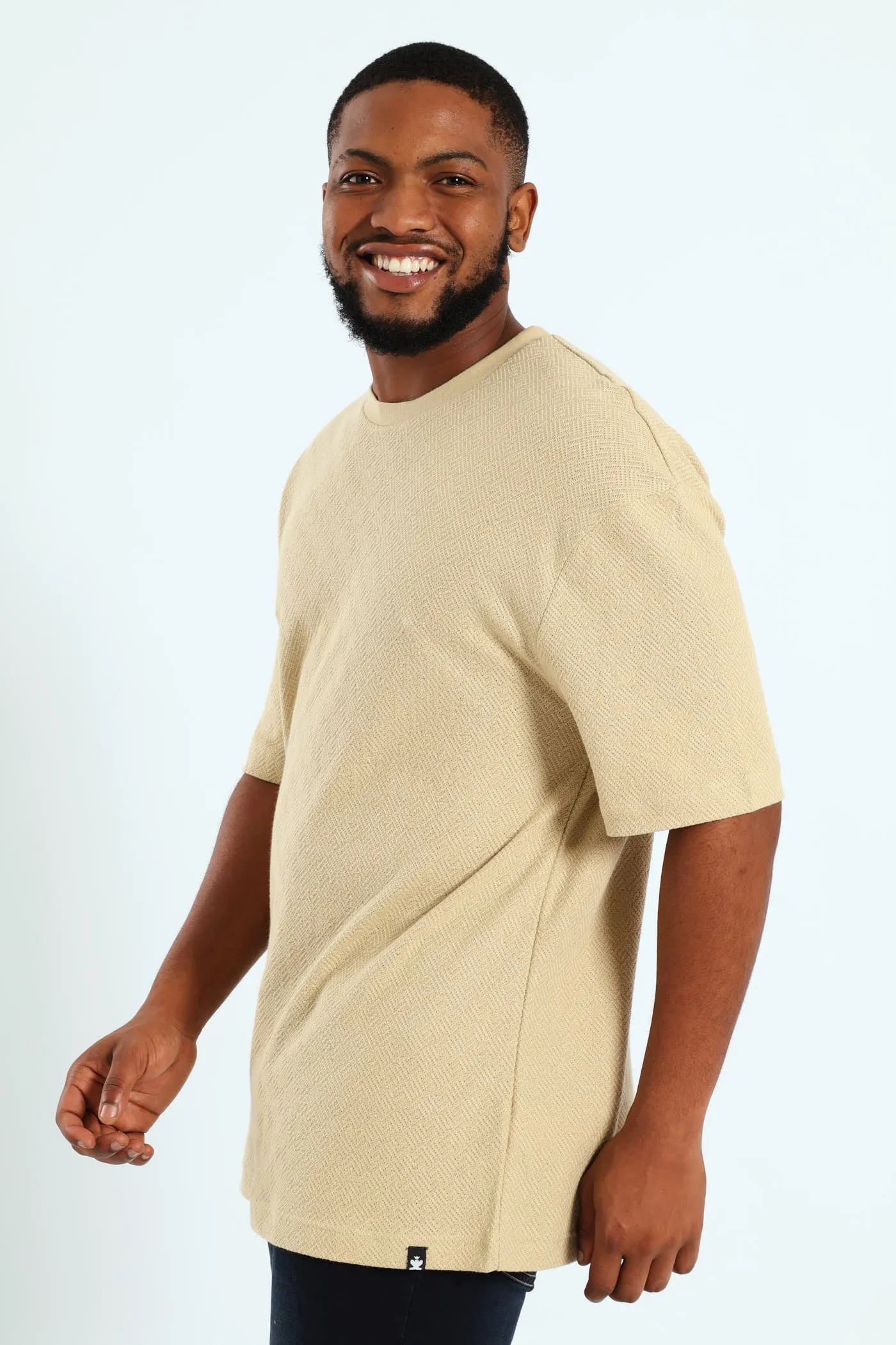 Pointelle Textured Tee - Stone sold by Edgars product image thumbnail 2