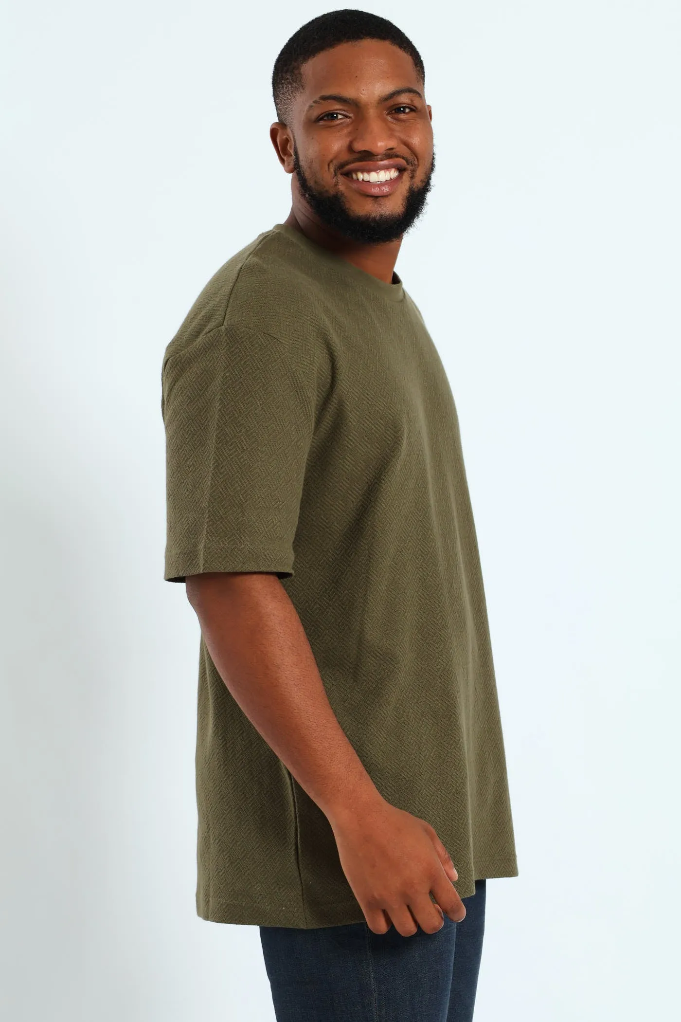 Pointelle Textured Tee - Fatigue sold by Edgars product image thumbnail 2