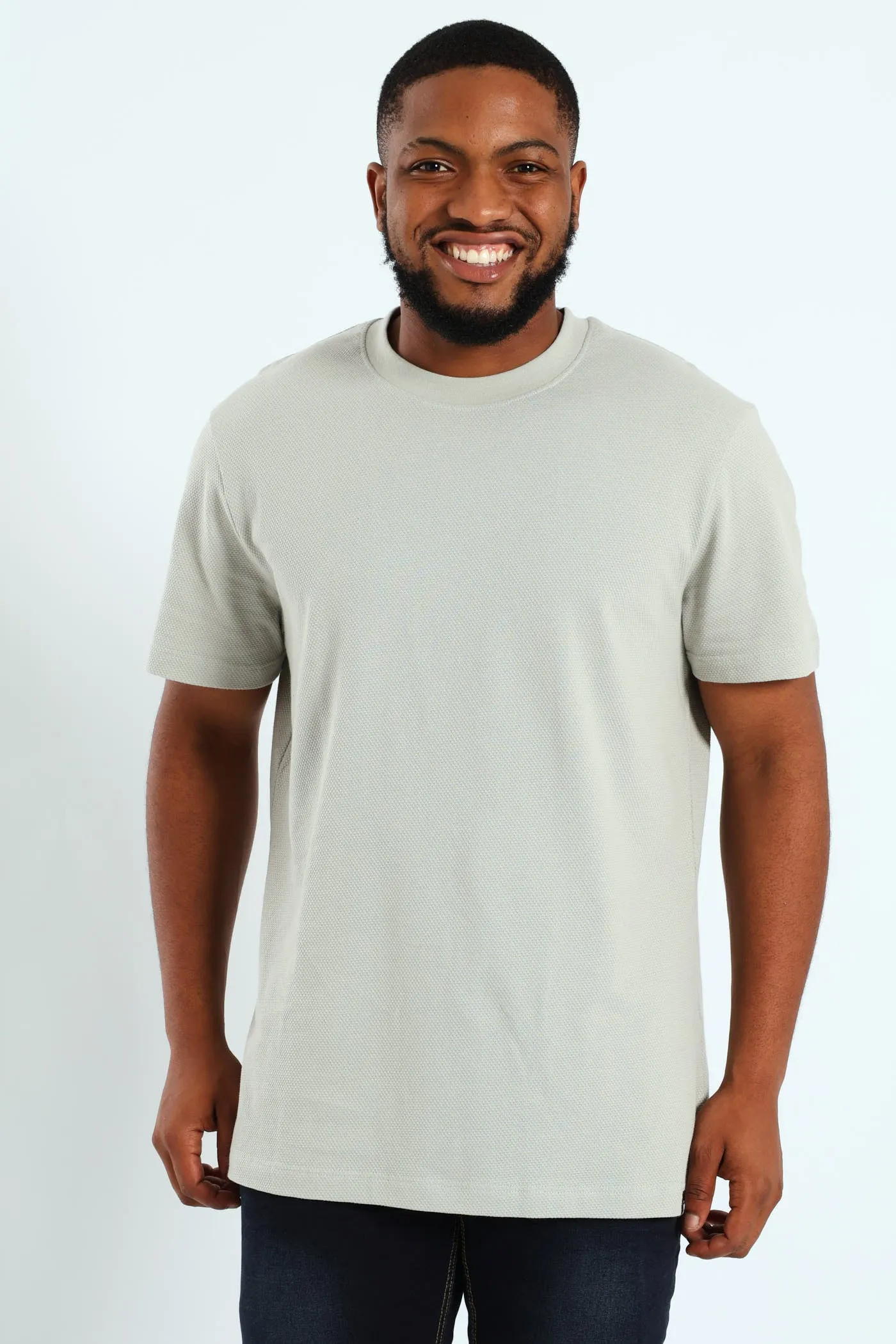 Waffle Crew Surf Interest Tee - Grey sold by Edgars
