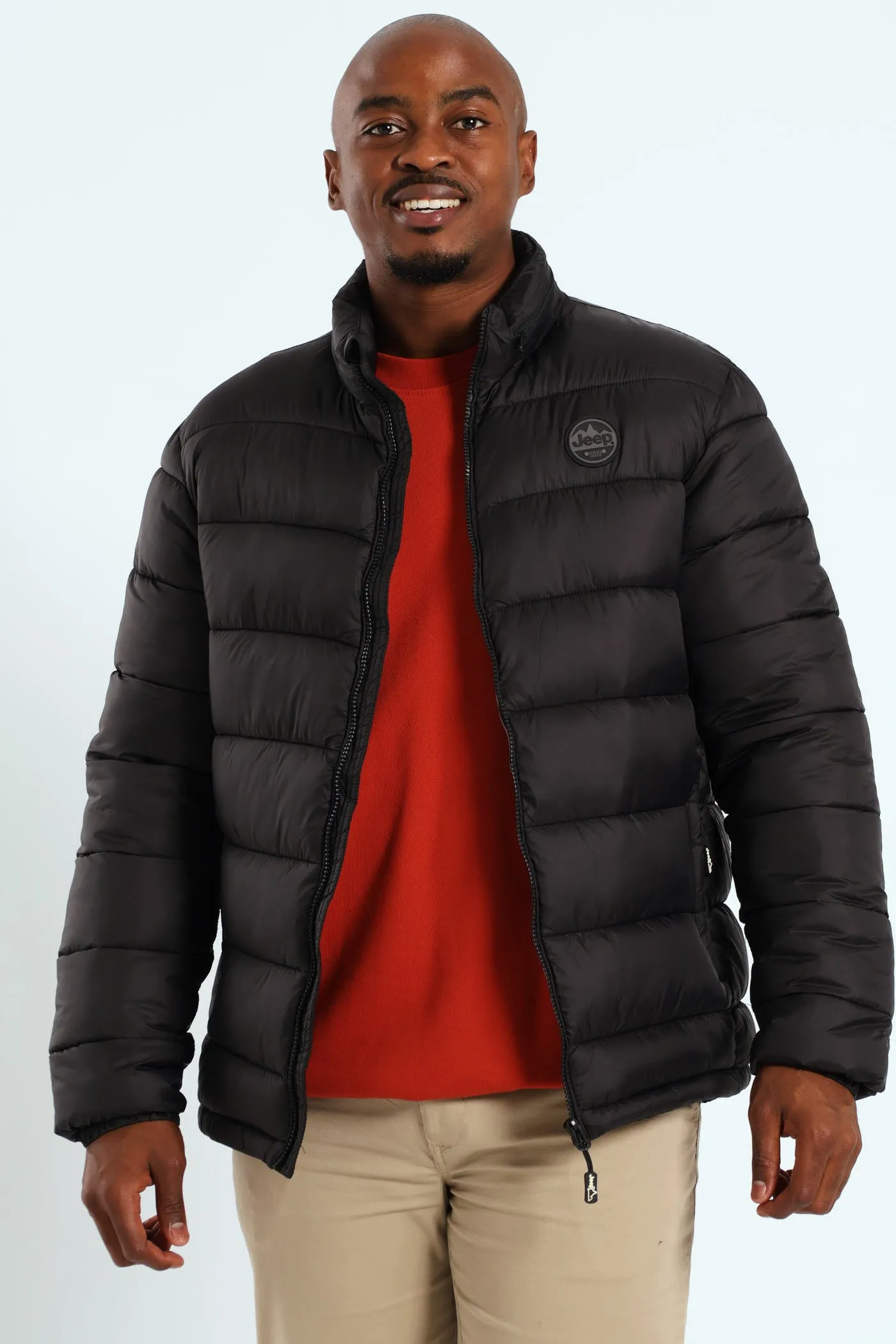 Long Sleeve Puffer Jacket - Black sold by Edgars