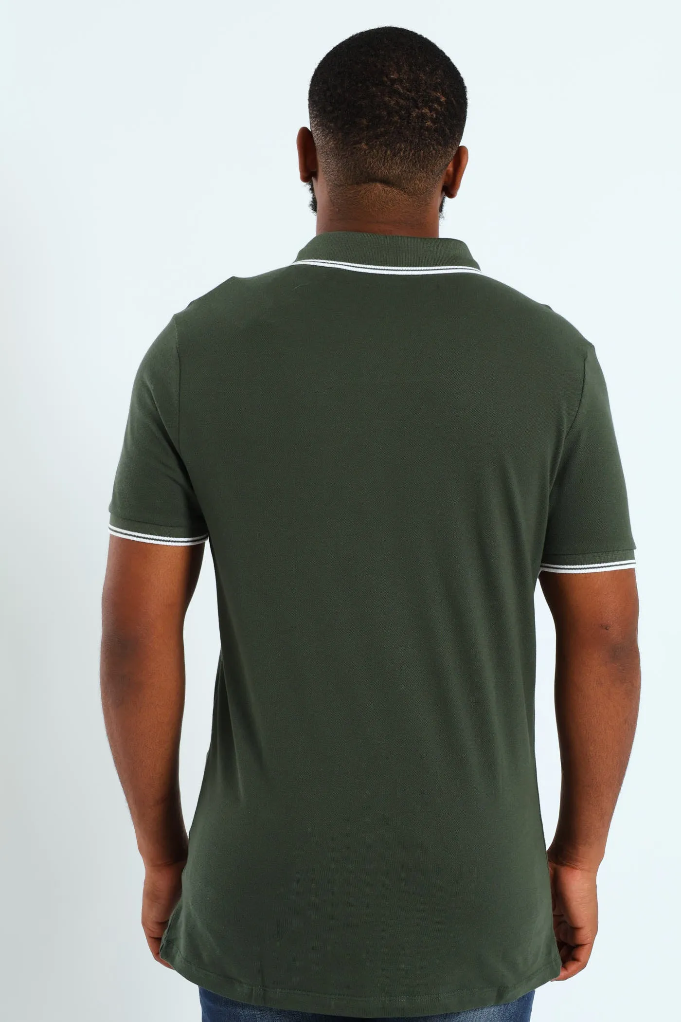 Tipped Core Polo Golfer - Forest Green sold by Edgars product image thumbnail 3