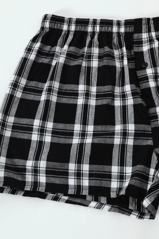 Single Fashion Woven Boxer - Black sold by Edgars