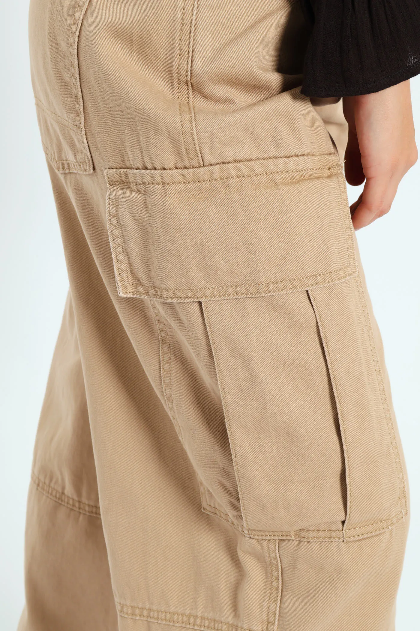 Pleated Barrel Cargo Pants - Stone sold by Edgars product image thumbnail 2