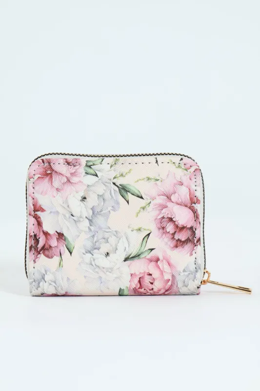 Small Zip Around Purse - Light Pink sold by Edgars 