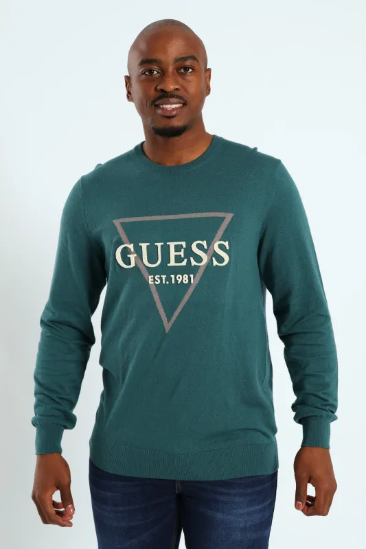 Fabian Logo Sweater - Teal sold by Edgars 