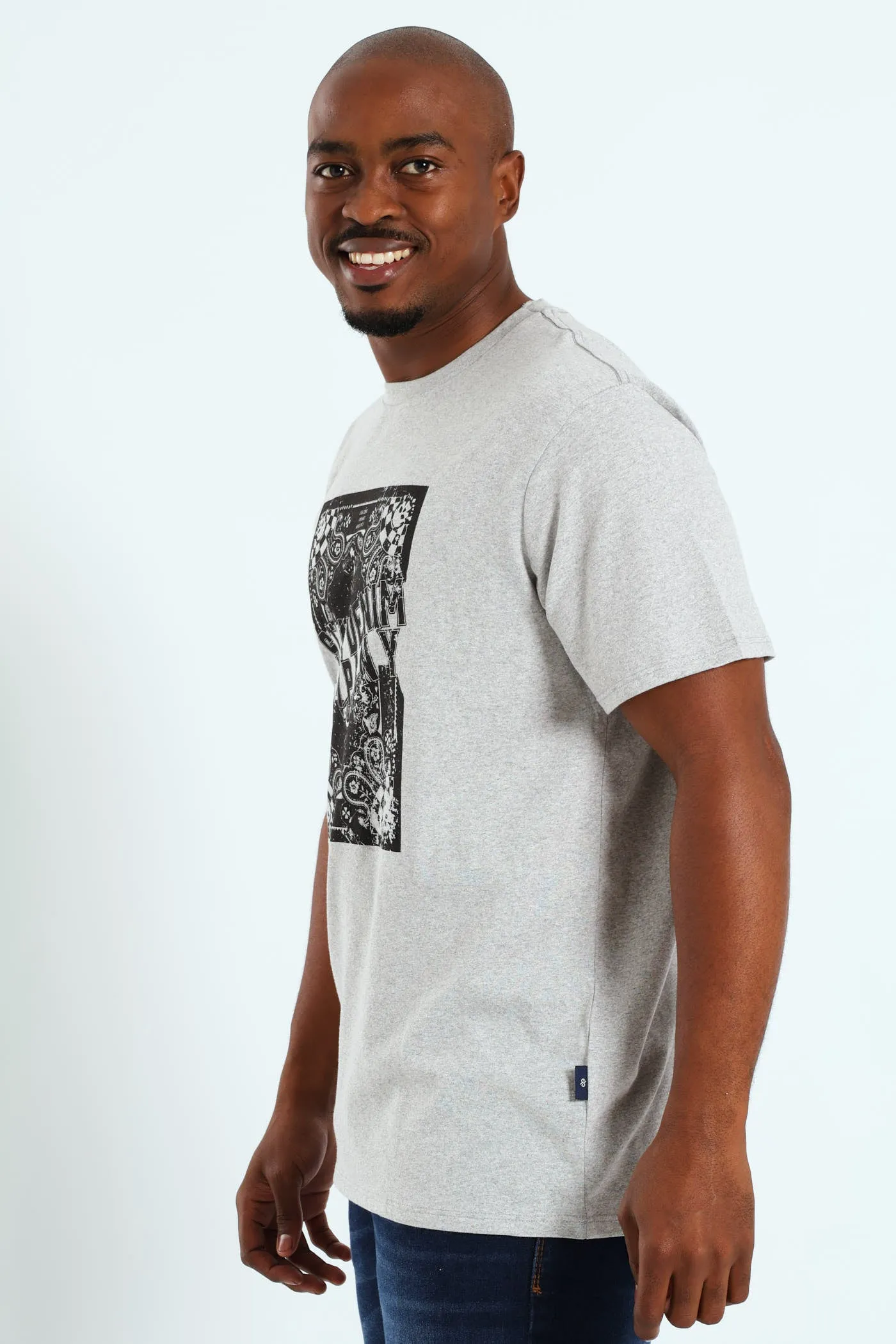 Antique Paisley Tee - Grey Melange sold by Edgars product image thumbnail 3