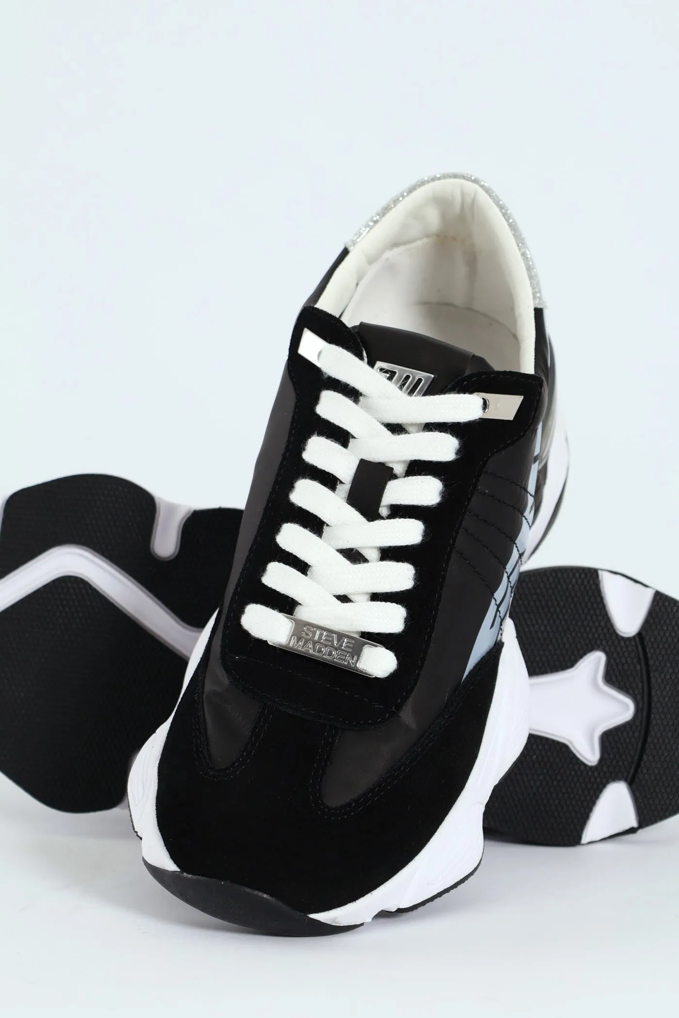 Setback Sportie Sneaker - Black/White sold by Edgars