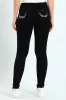 Mid Waist Skinny Denim With Wings On Pockets - Black sold by Edgars 