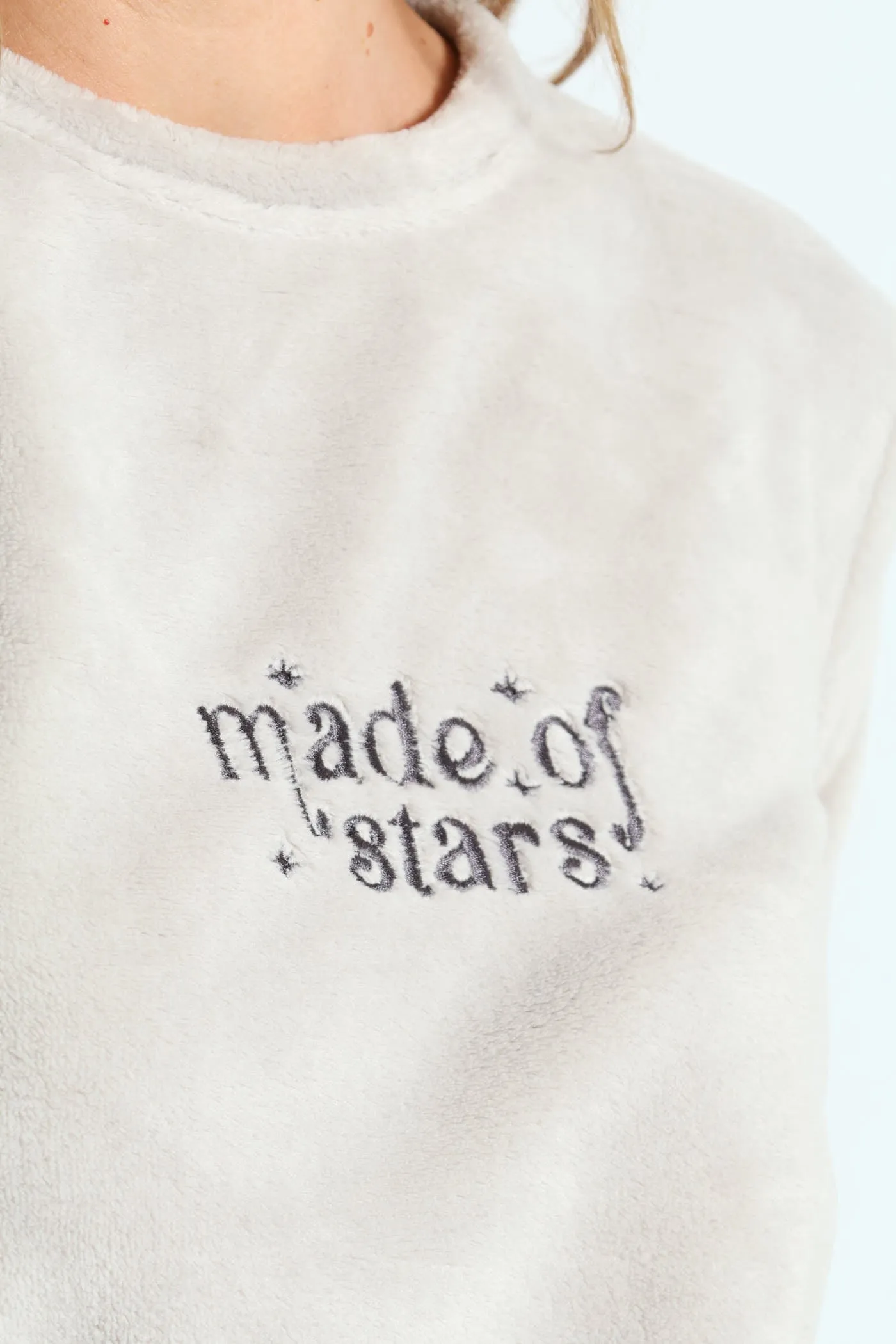 Embroidered Made Of Stars Cosy Sleep Set - Grey sold by Edgars product image thumbnail 2