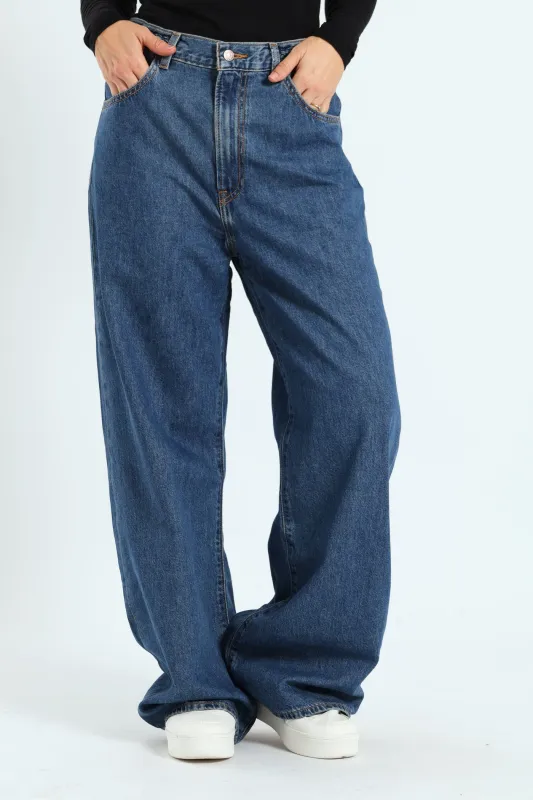 Ribcage Wide Leg Braided Jean - Light Wash sold by Edgars