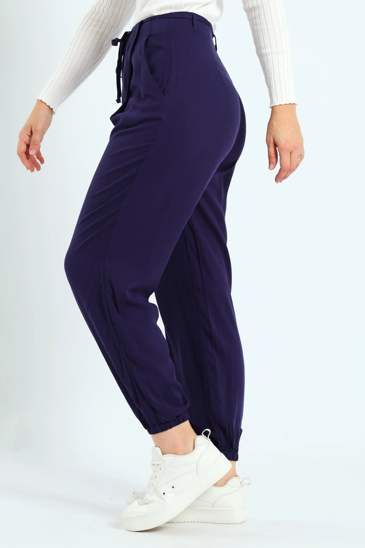 Belted Jogger With Grown On Waist - Navy sold by Edgars product image thumbnail 3