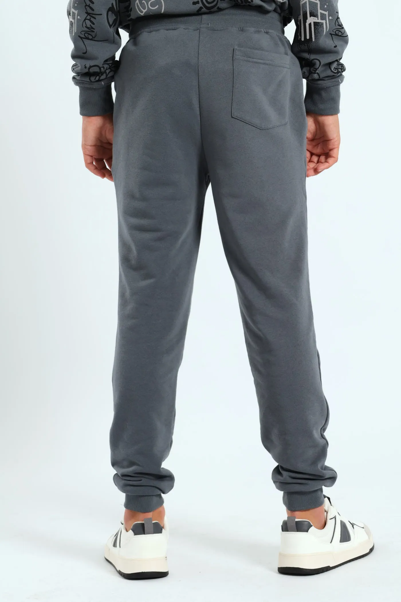 Boys Graffiti Print Jogger - Charcoal sold by Edgars product image thumbnail 4