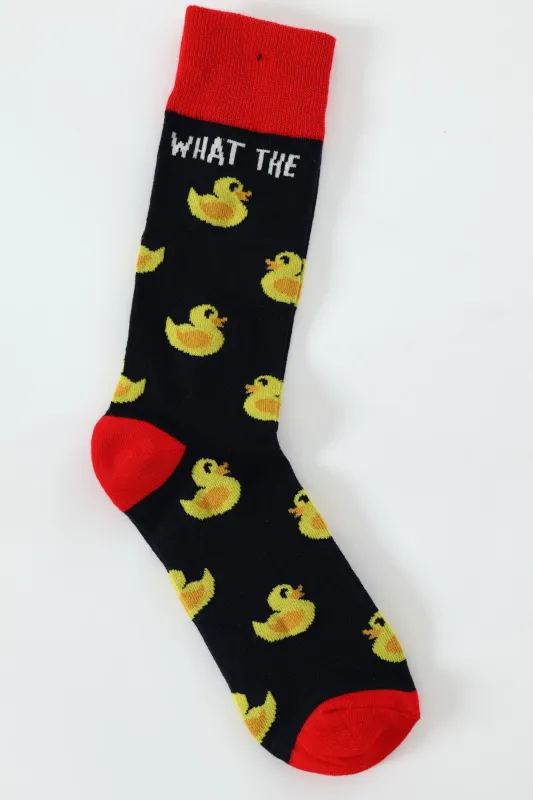 Single Duck Anklet Socks - Black sold by Edgars