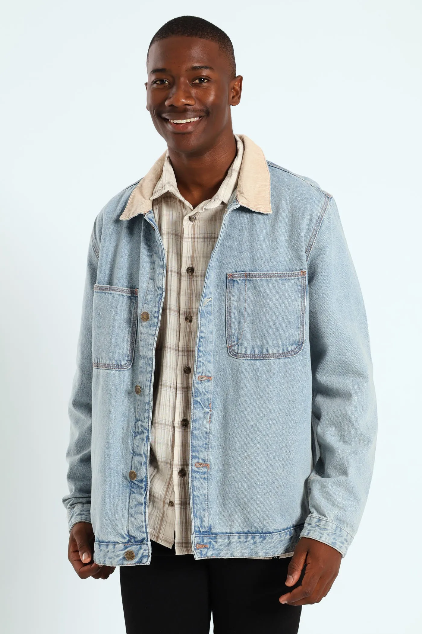Denim Worker Jacket - Blue sold by Edgars