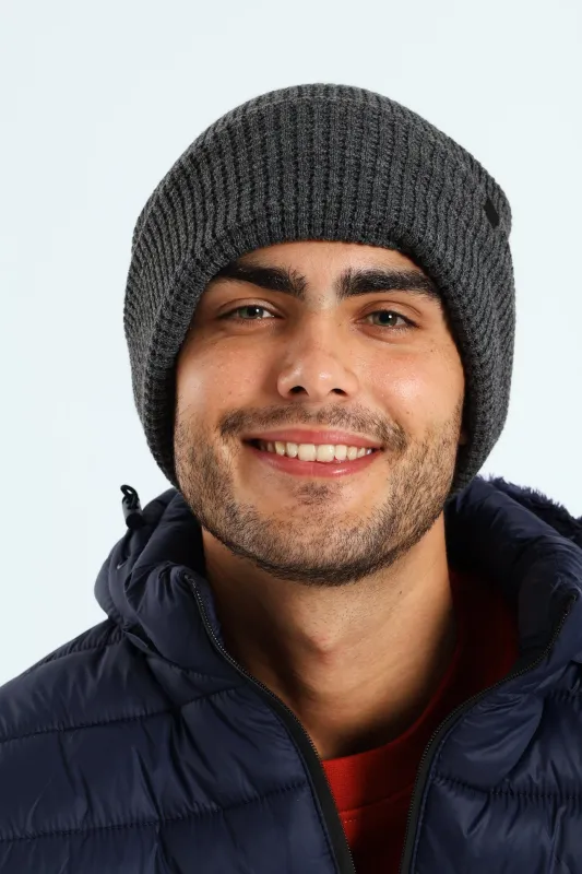 Waffle Beanie - Charcoal sold by Edgars