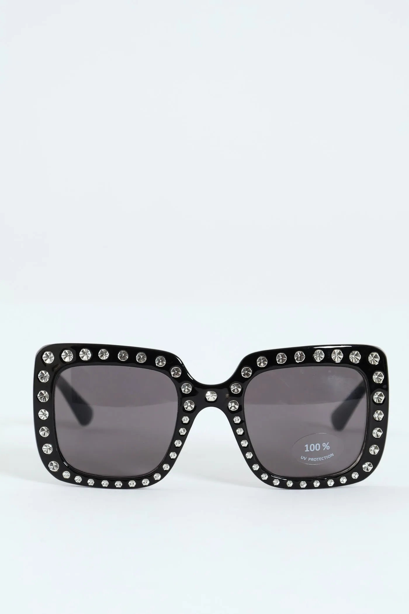 Pre-Girls Square Diamante Sunnies - Black sold by Edgars