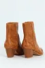 Plain Burnish Western Boot - Tan sold by Edgars 