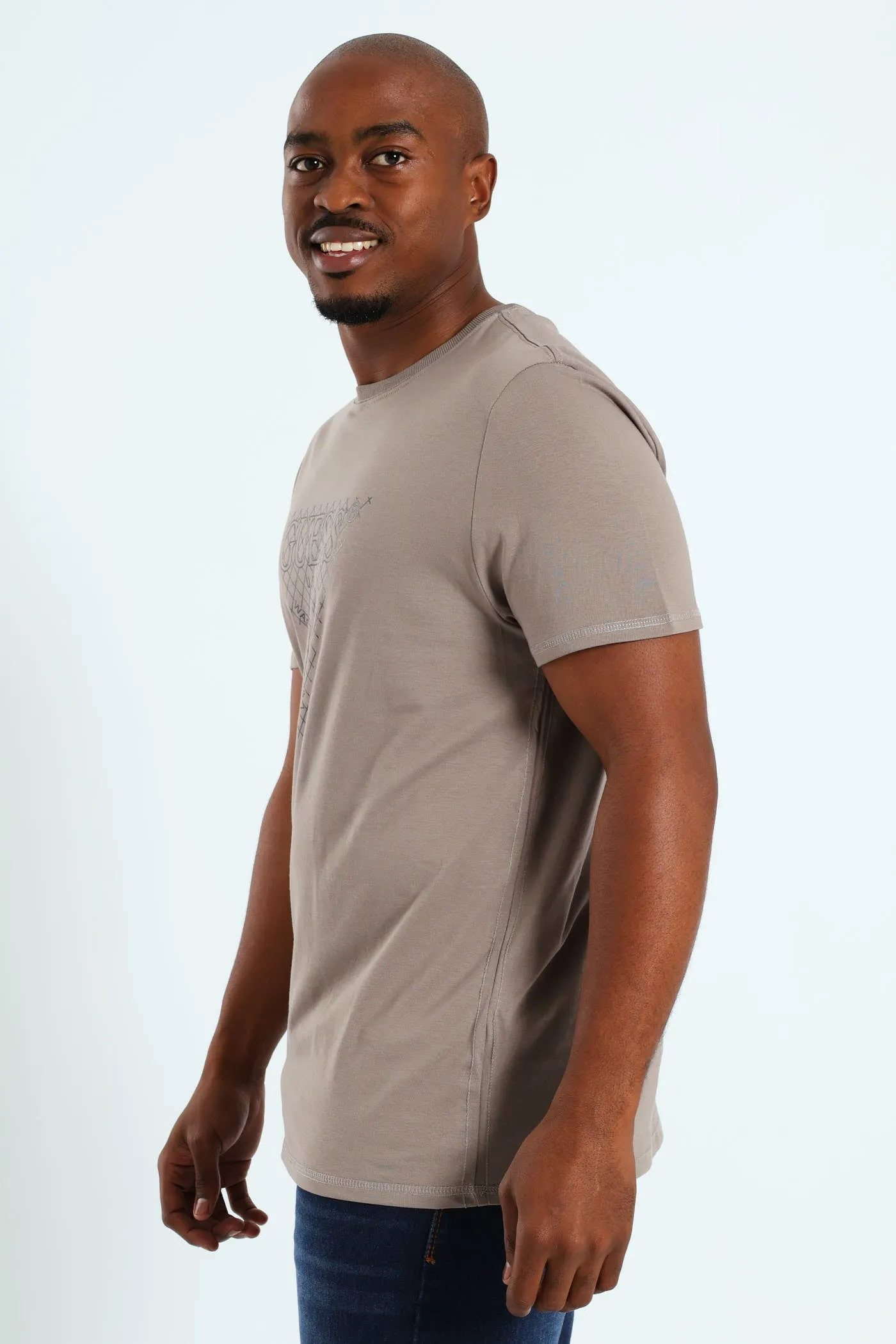 Triangle Grid Tee - Grey sold by Edgars product image thumbnail 3