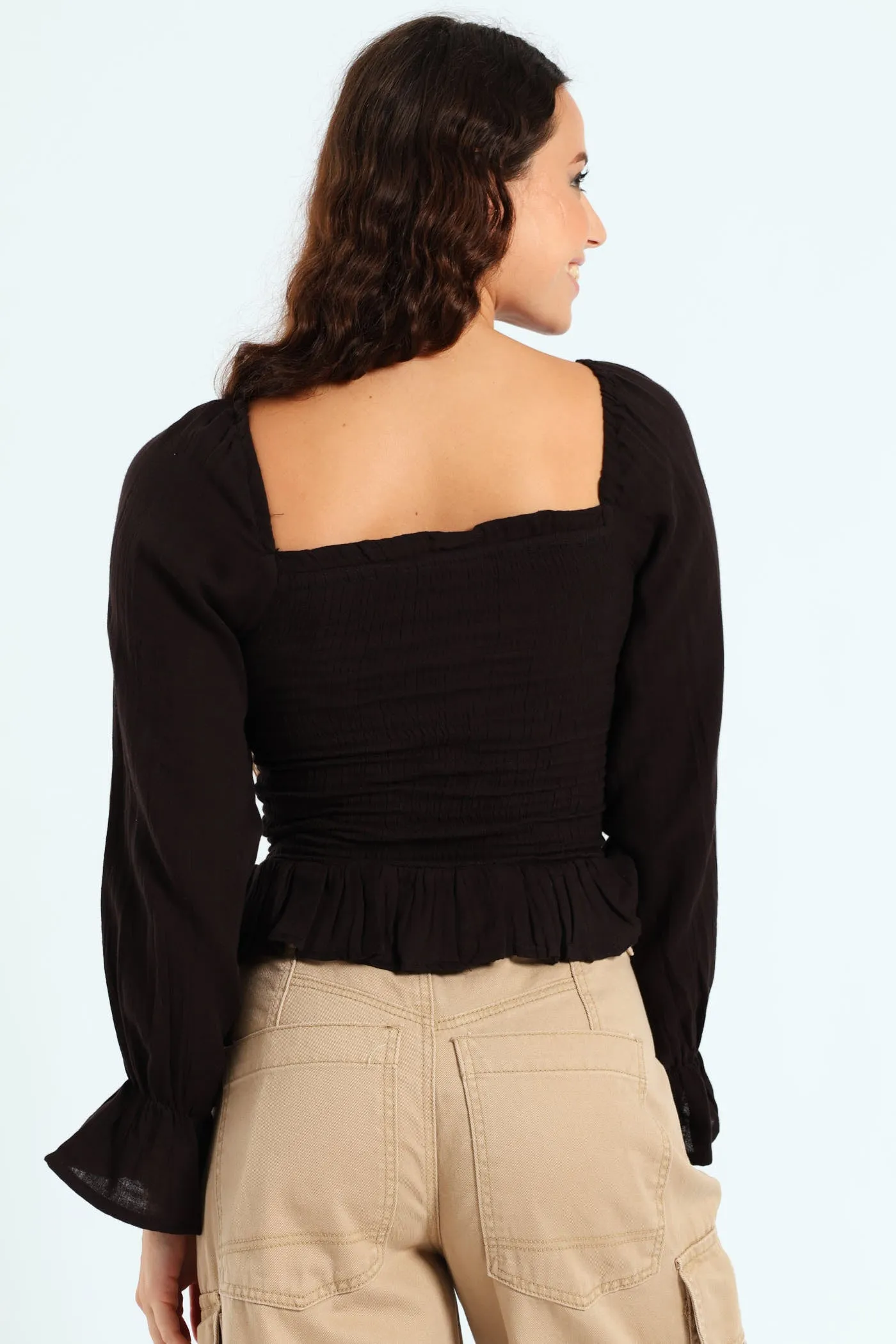 Smock Square Neck Top - Black sold by Edgars product image thumbnail 4