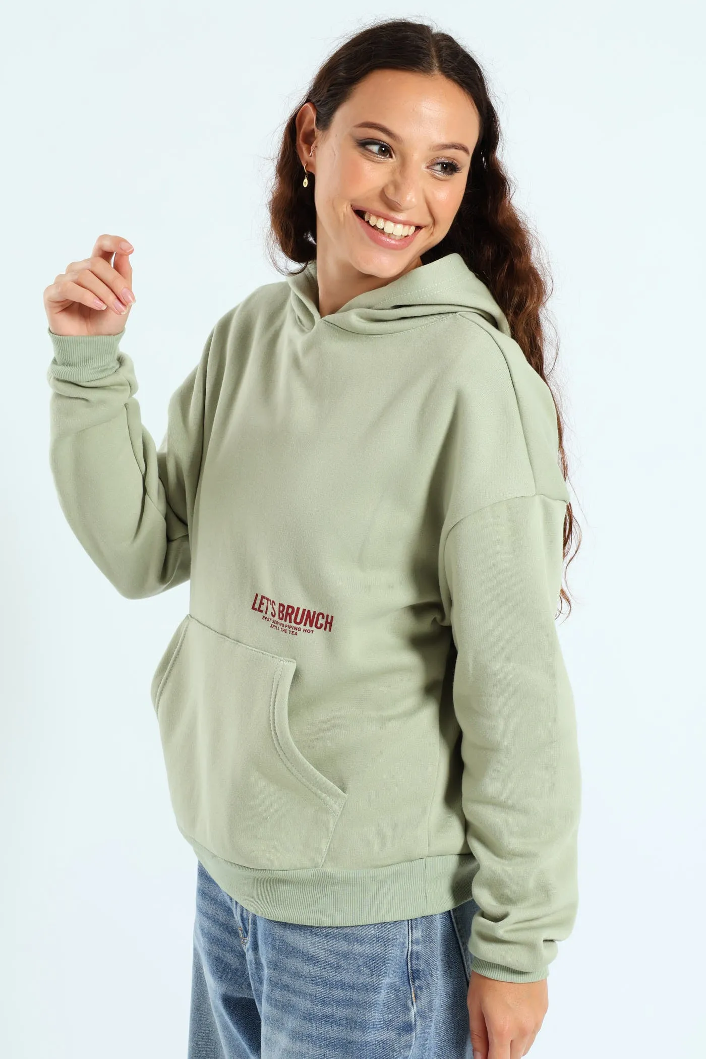Brunch Kanga Pocket Hoodie - Sage sold by Edgars product image thumbnail 3