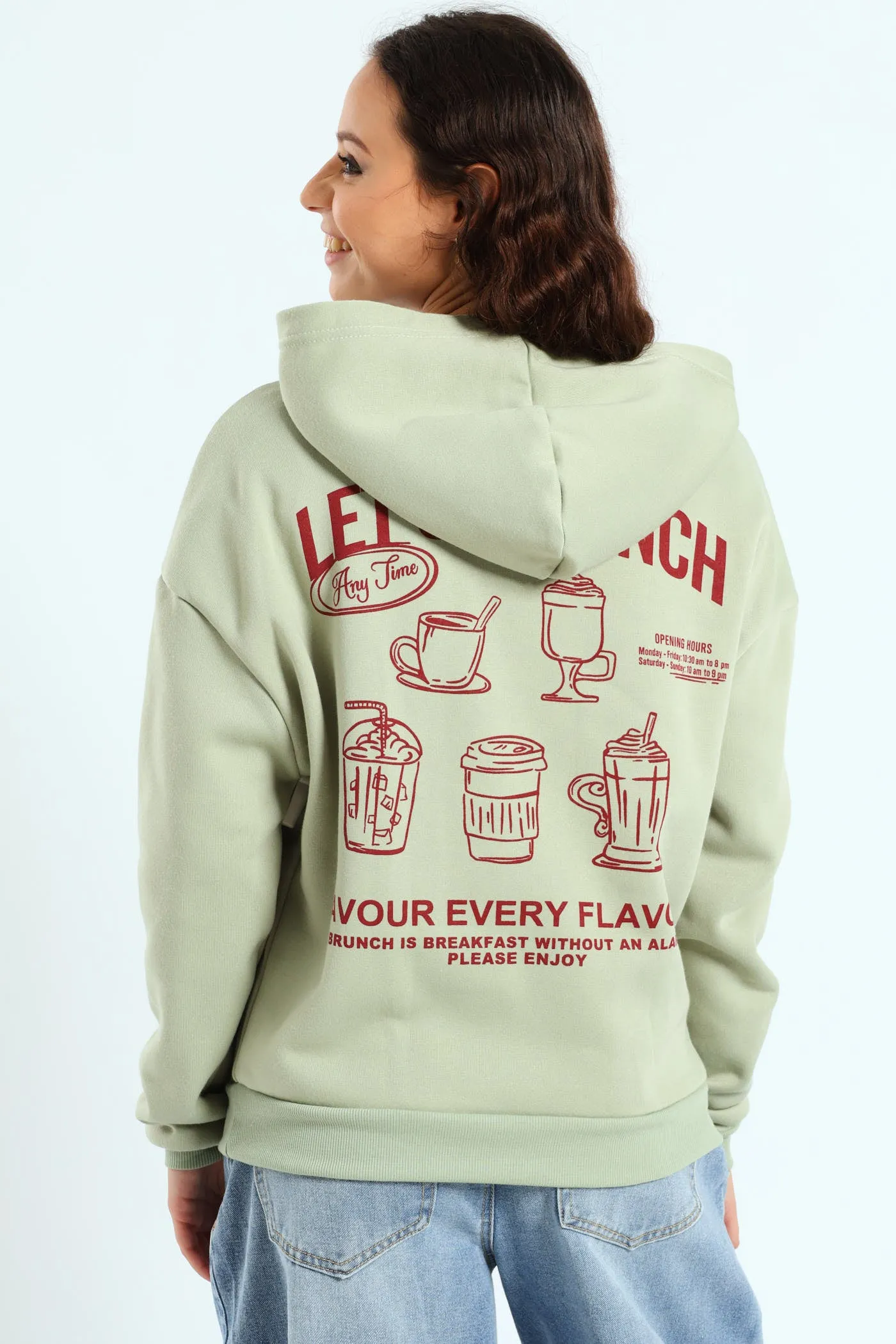 Brunch Kanga Pocket Hoodie - Sage sold by Edgars product image thumbnail 4