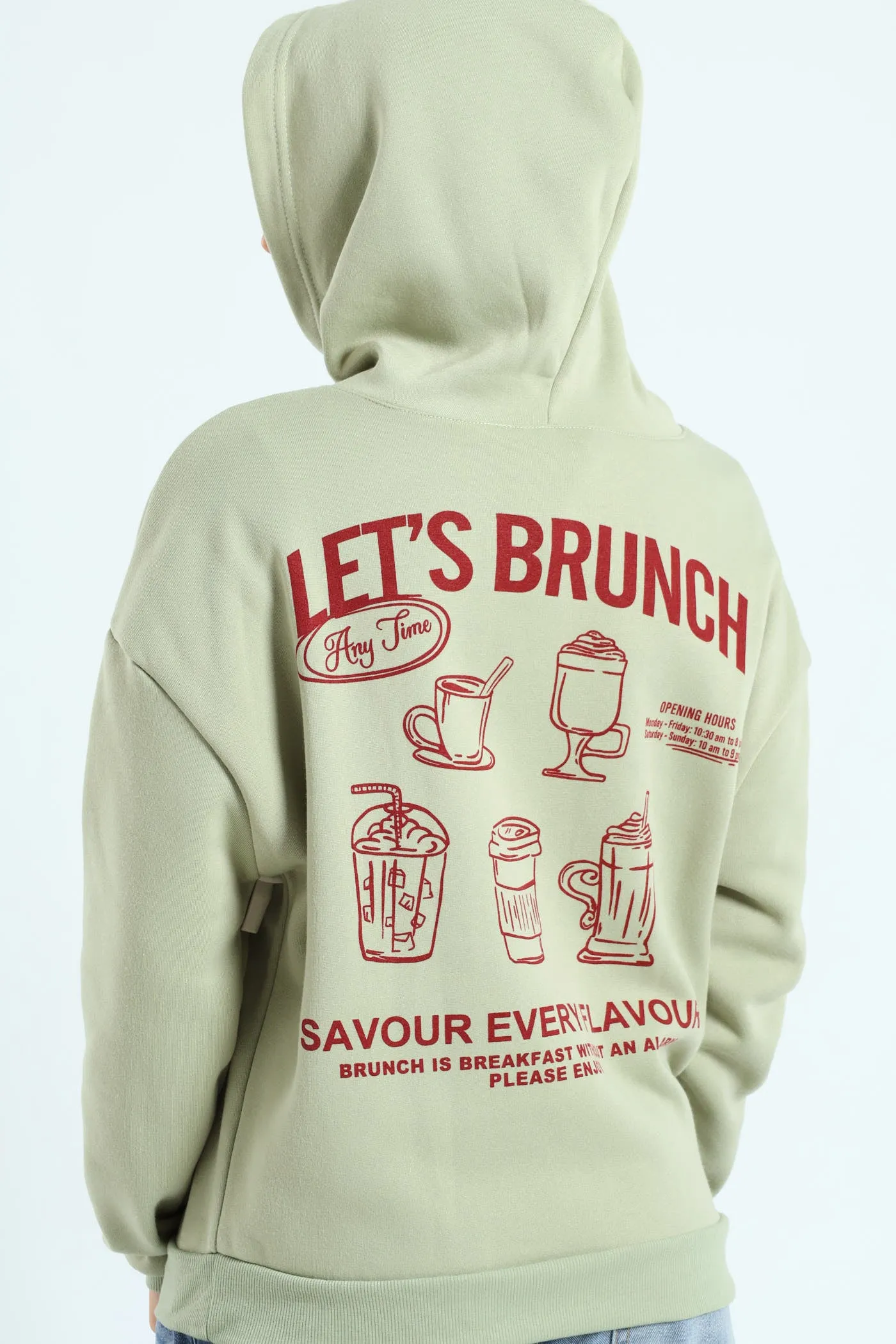 Brunch Kanga Pocket Hoodie - Sage sold by Edgars product image thumbnail 2