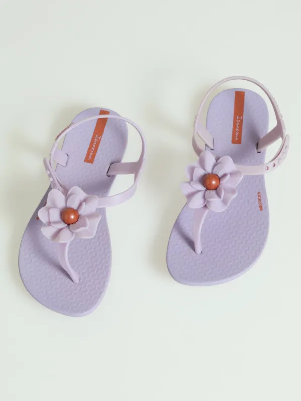 Girls Flower Thong Sandals - Purple sold by Edgars 