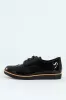 Multi Fabric Lace Up Loafer - Black sold by Edgars