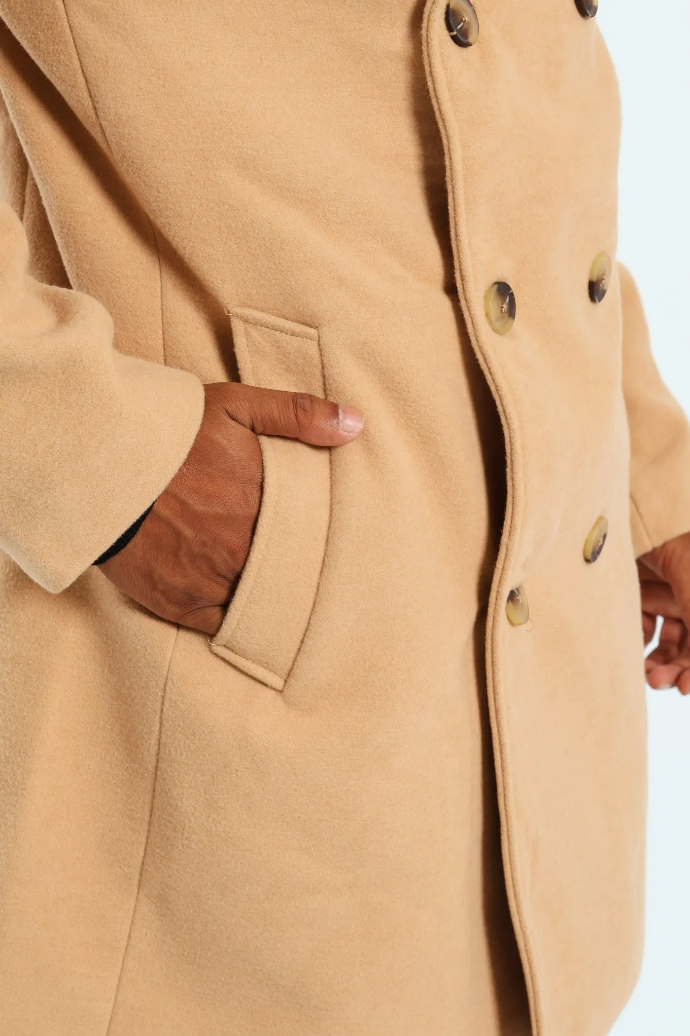 Melton Coat - Tan sold by Edgars product image thumbnail 2