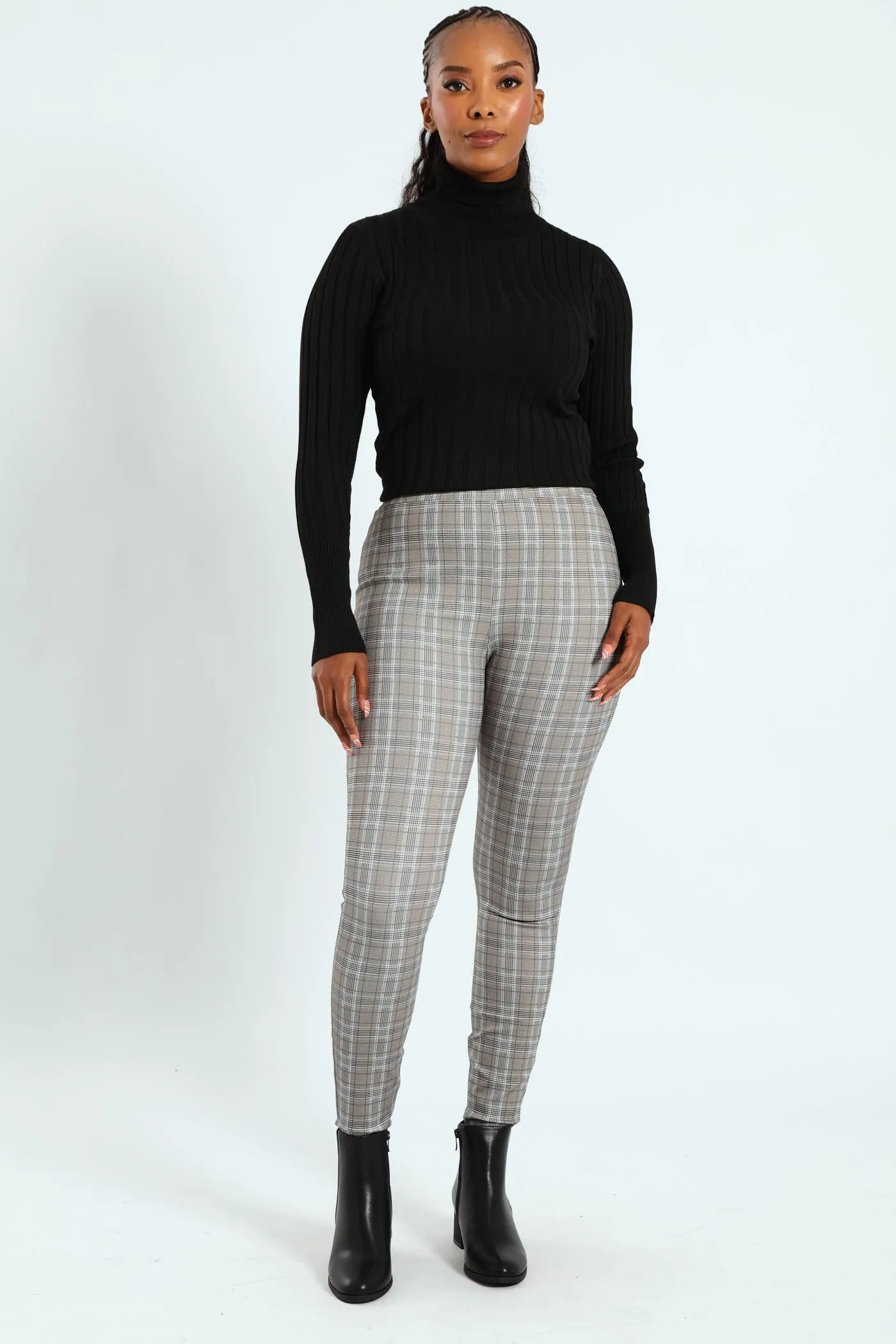 Printed Ponti Legging - Black/Charcoal sold by Edgars product image thumbnail 5