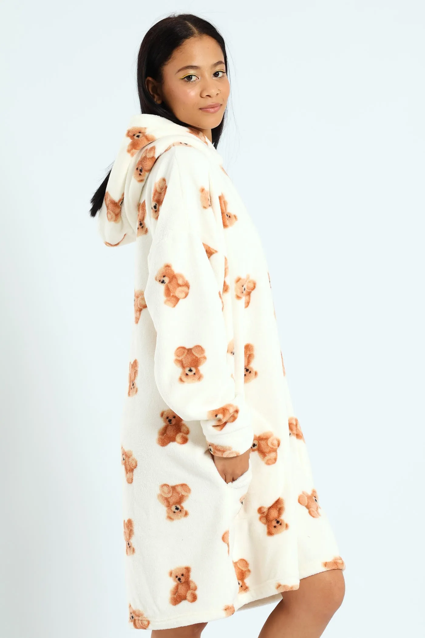 Oversized Cosy Teddy Snuggie - Cream sold by Edgars product image thumbnail 5