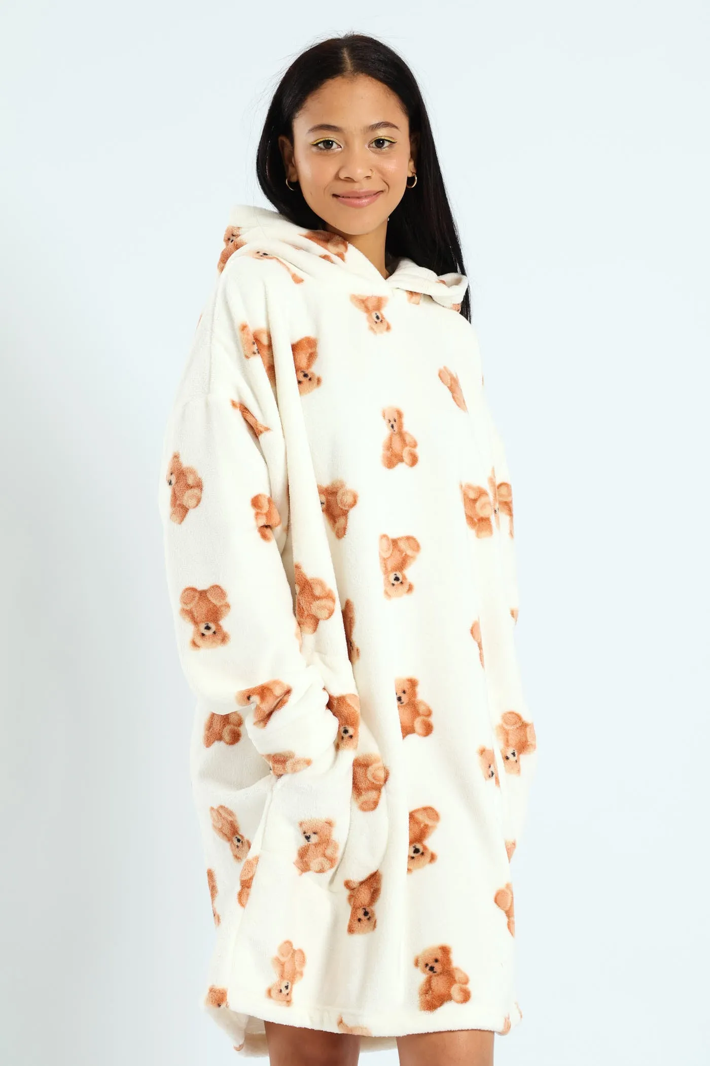 Oversized Cosy Teddy Snuggie - Cream sold by Edgars product image thumbnail 4