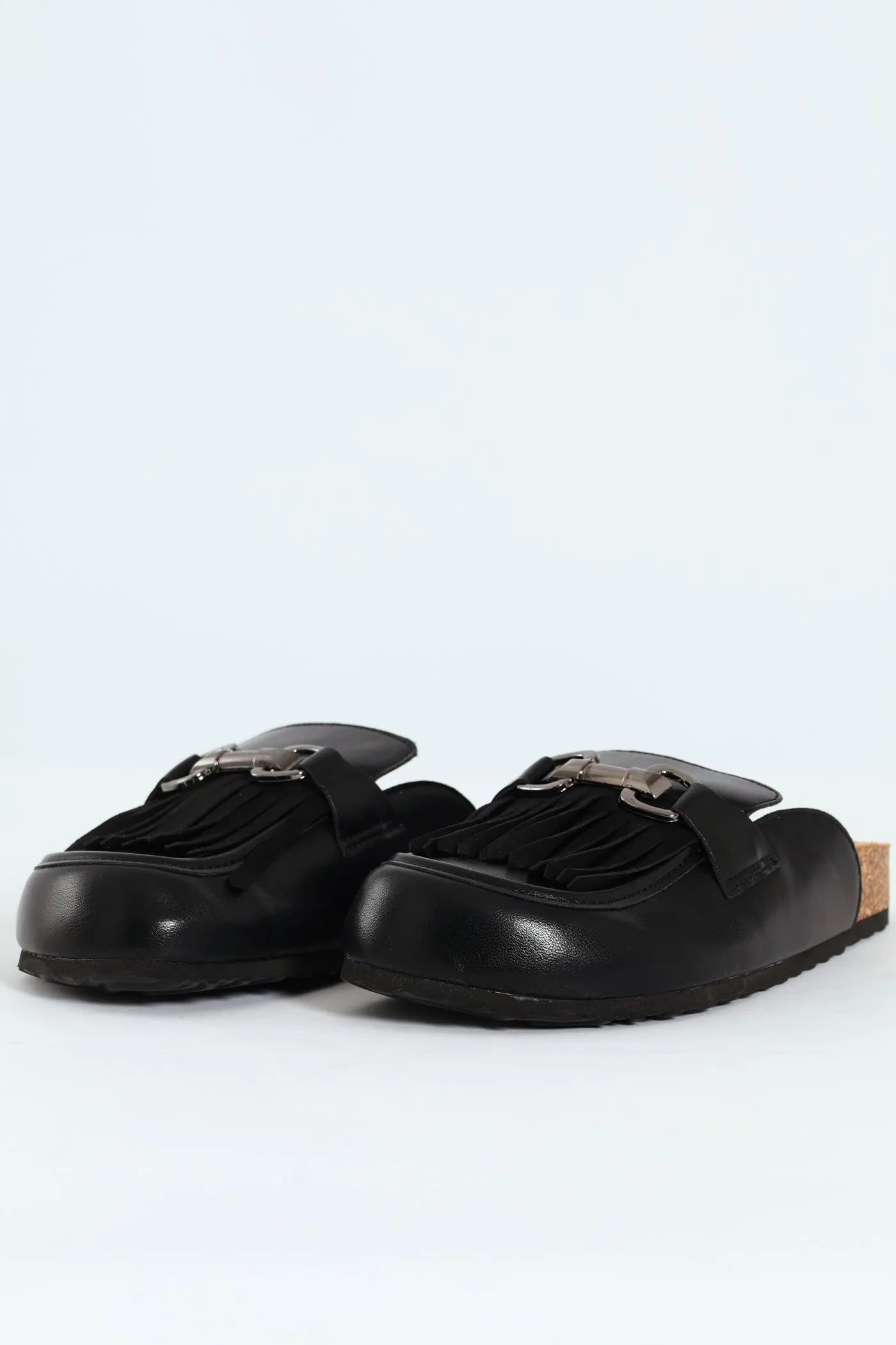 Push In Mule With Tassle Apron Detail - Black sold by Edgars product image thumbnail 3