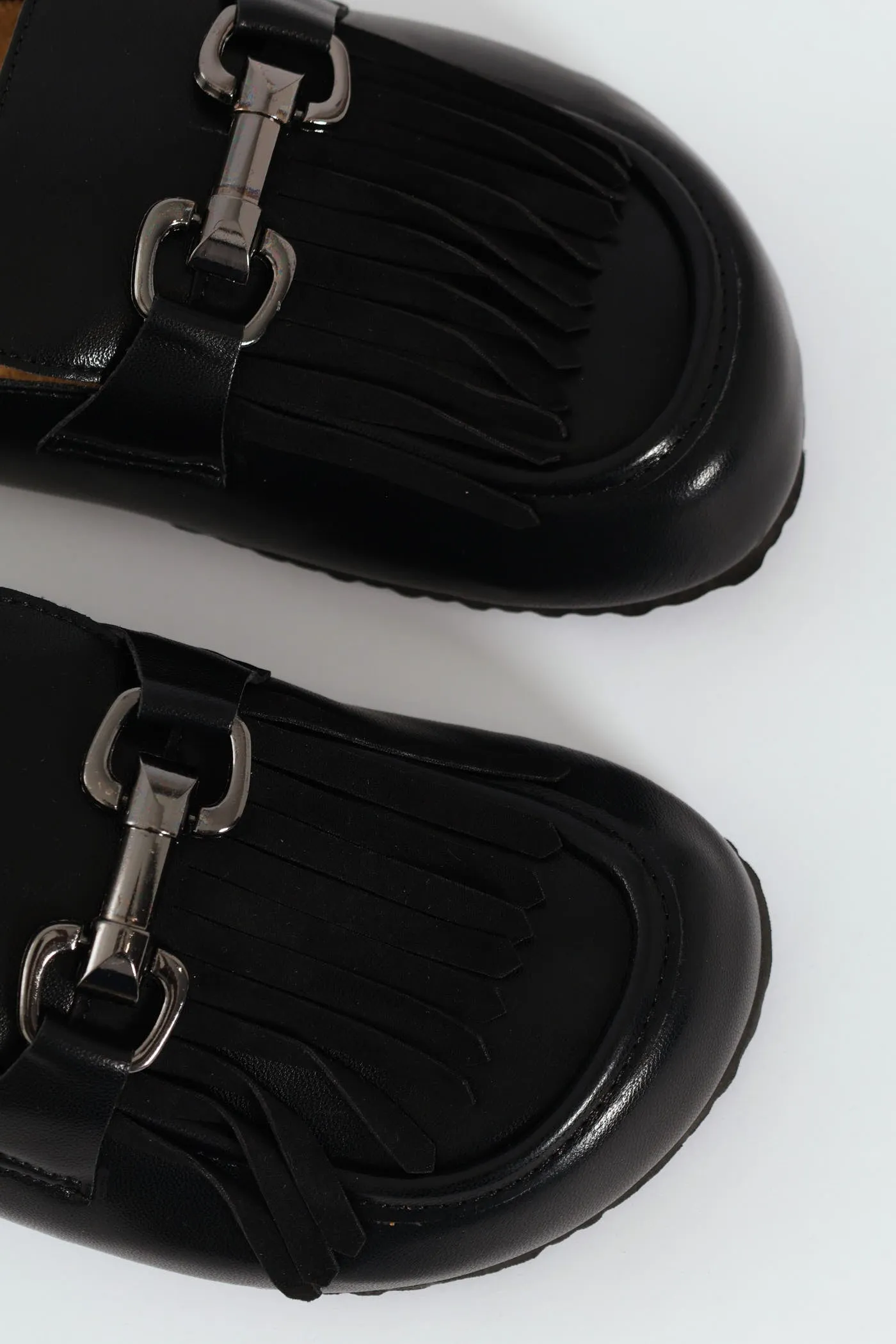 Push In Mule With Tassle Apron Detail - Black sold by Edgars product image thumbnail 2