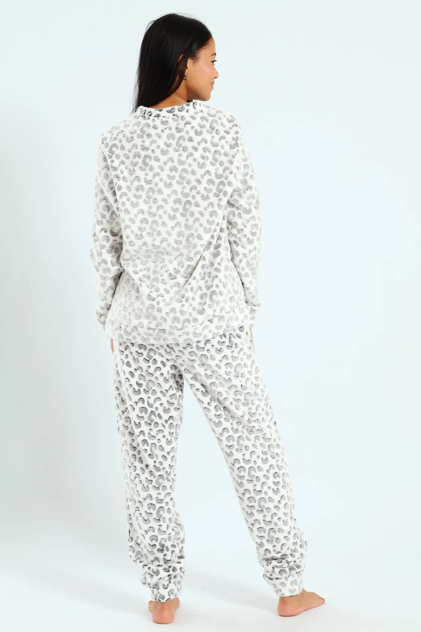 Long Sleeve & Cosy Jogger Sleep Set - Cream sold by Edgars product image thumbnail 3