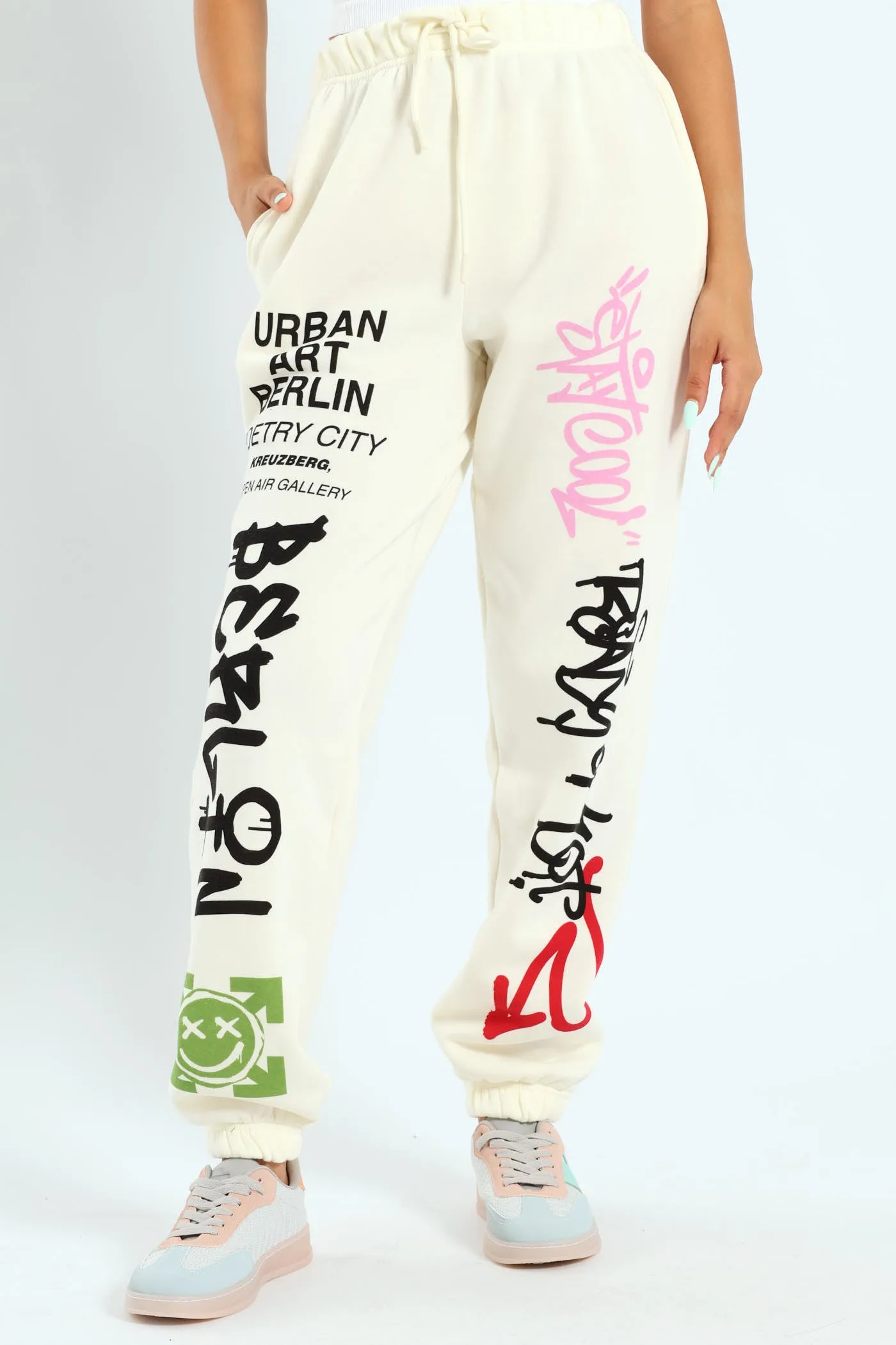 Graffiti Jogger - Cream sold by Edgars