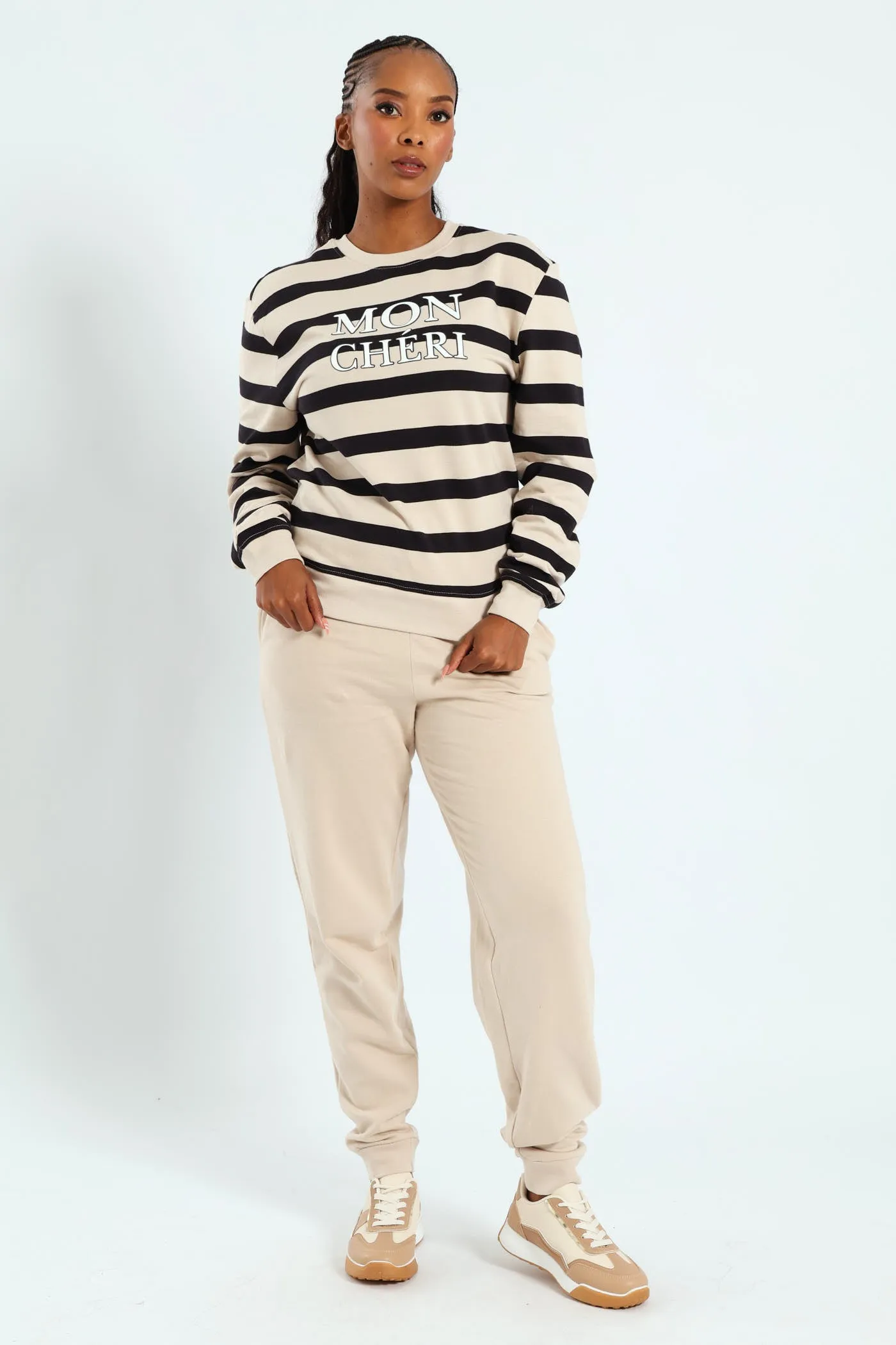 Mon Cheri Puff Stripe Pullover - Ivory sold by Edgars product image thumbnail 4
