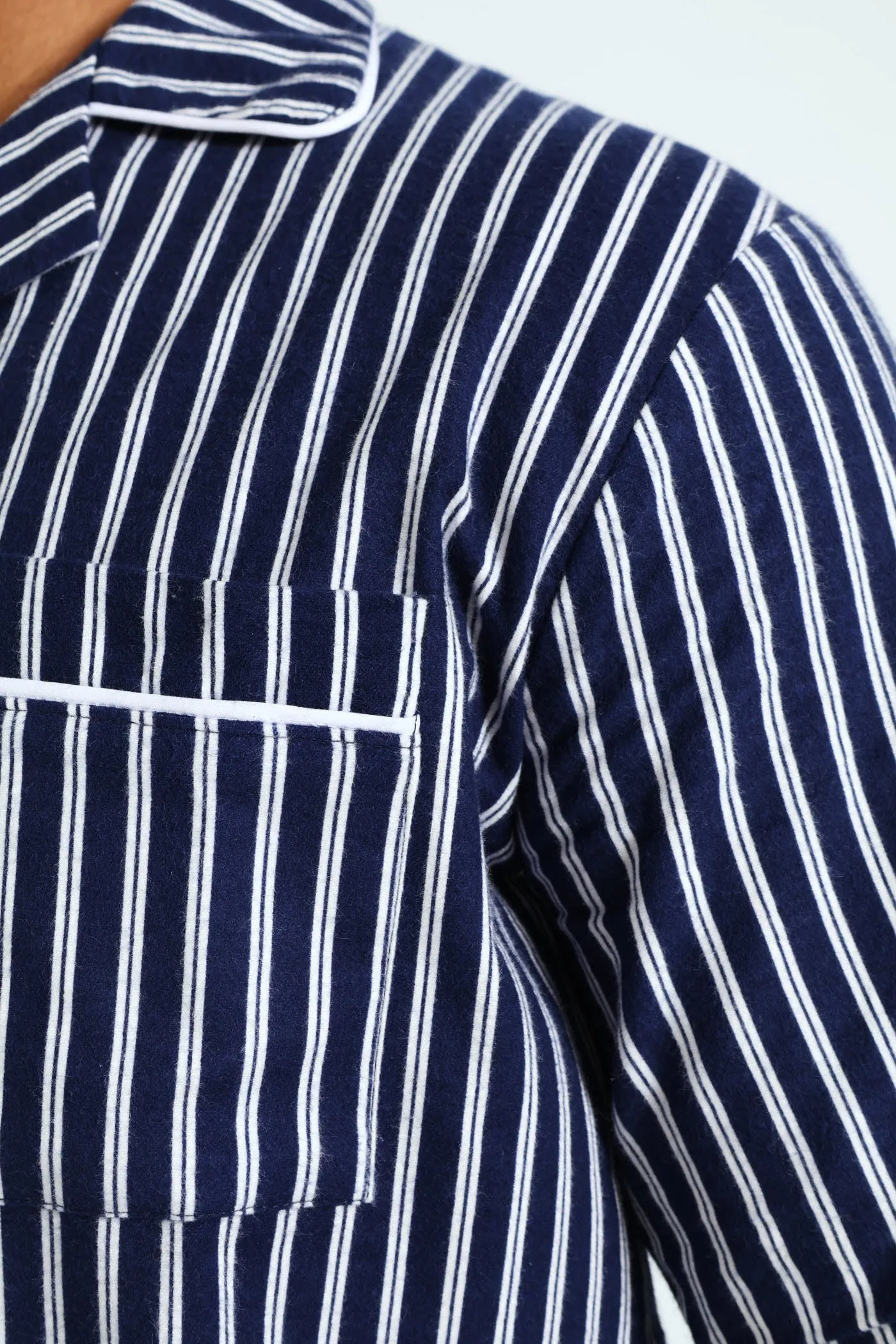 Stripe Flannel Pjs - Navy/White sold by Edgars product image thumbnail 2