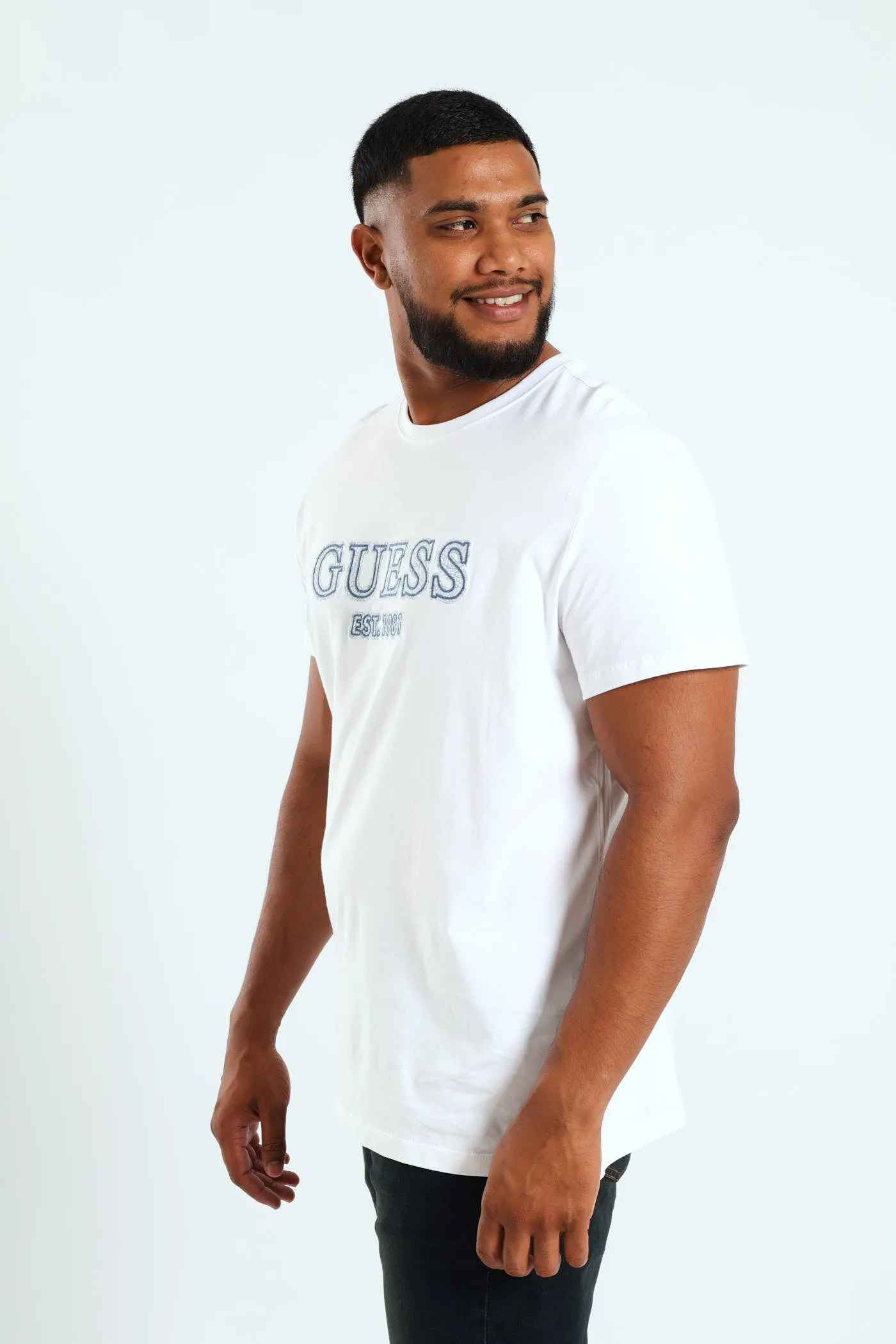 Embroidered Short Sleeve Tee - White sold by Edgars product image thumbnail 3