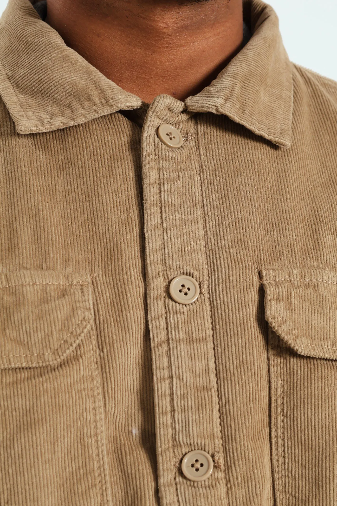 Corduroy Flap Pocket Shacket - Taupe sold by Edgars  product image thumbnail 2