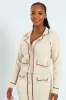 Contrast Styled Cardigan - Cream sold by Edgars