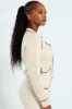 Contrast Styled Cardigan - Cream sold by Edgars