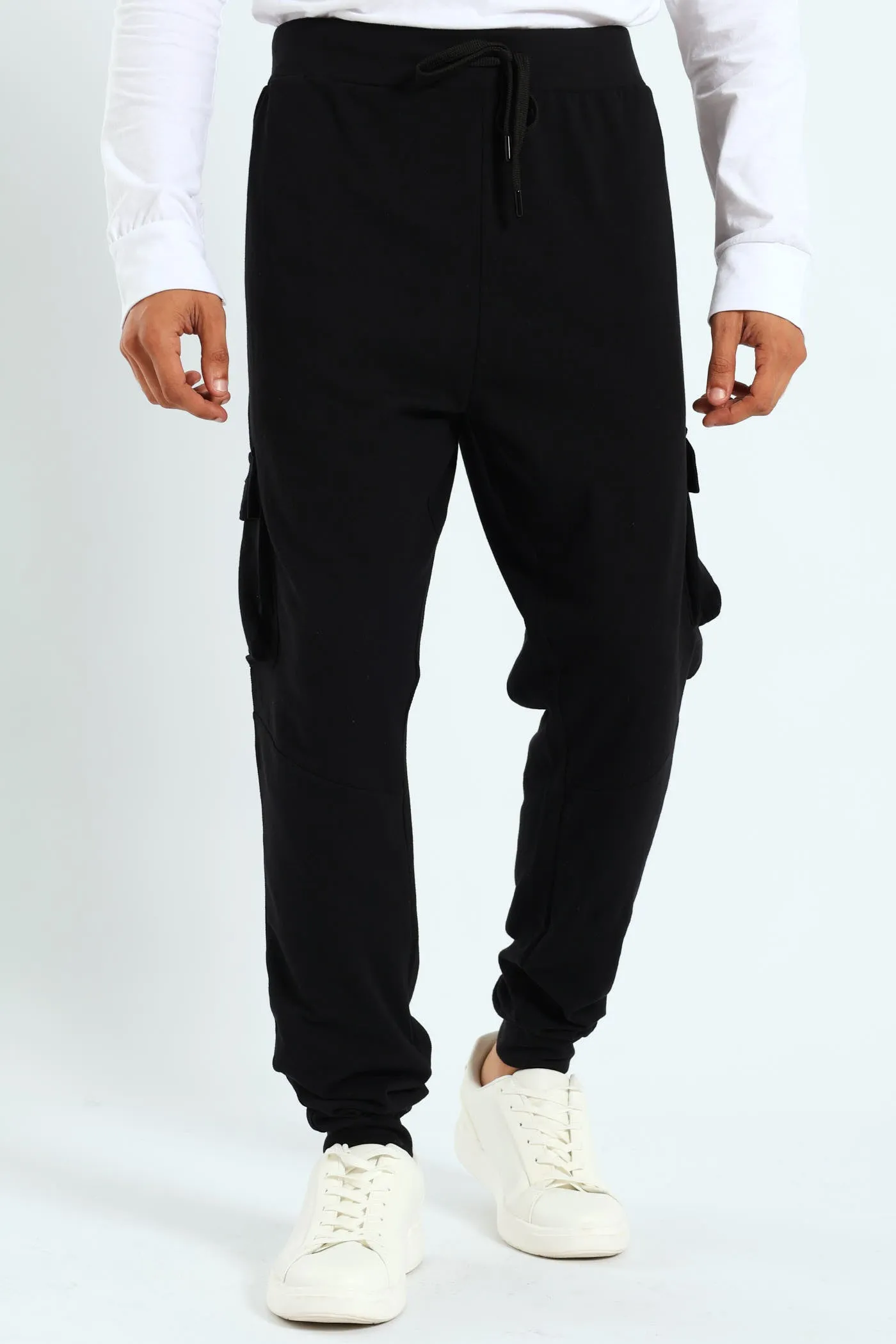 Cargo Texture Trackpant - Black sold by Edgars