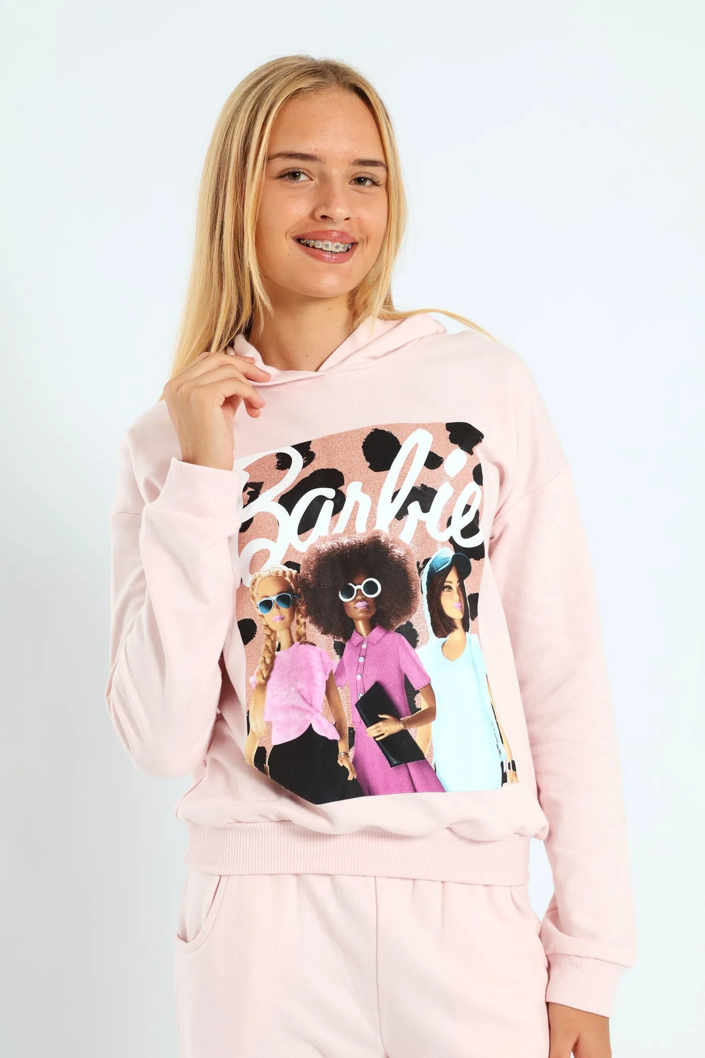 Girls Fleece Hoody Top - Pink sold by Edgars