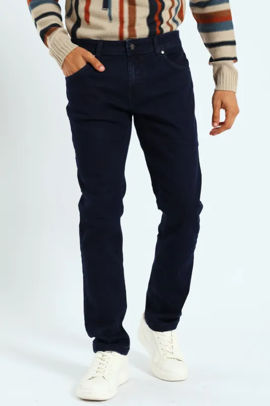 Peter Slim Leg Jean - Blue/Black sold by Edgars